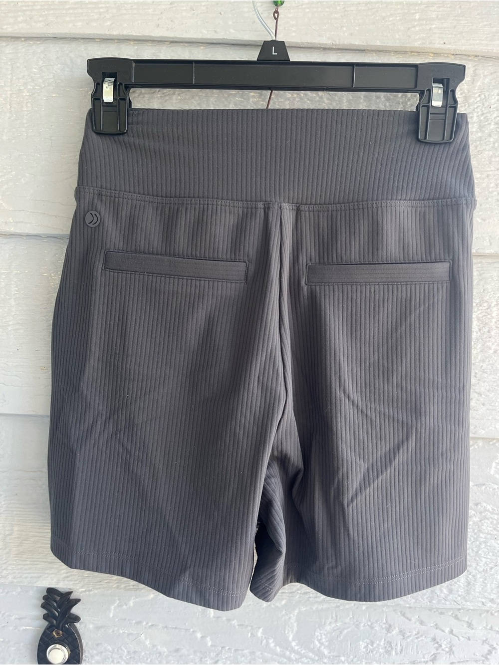 Women’s Ribbed Athletic Shorts - Charcoal